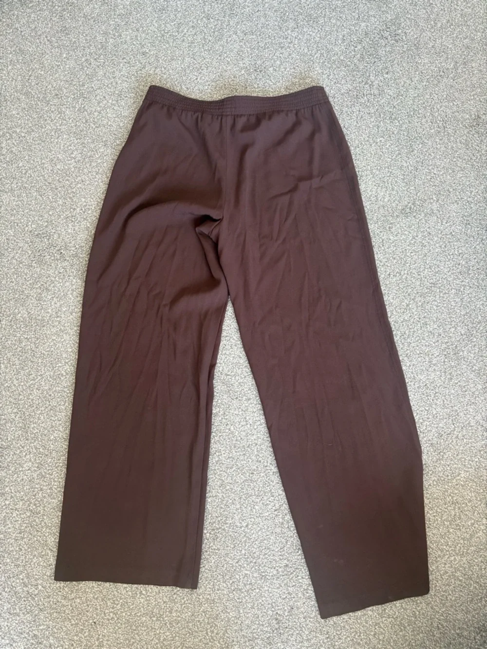 Babaton Parker Palazzo Wide Leg Pants in Chocolate Brown Women’s Size Large - Picture 7 of 12